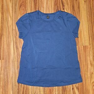Shein Blue Cap Sleeve Maternity Top Womens Size Medium